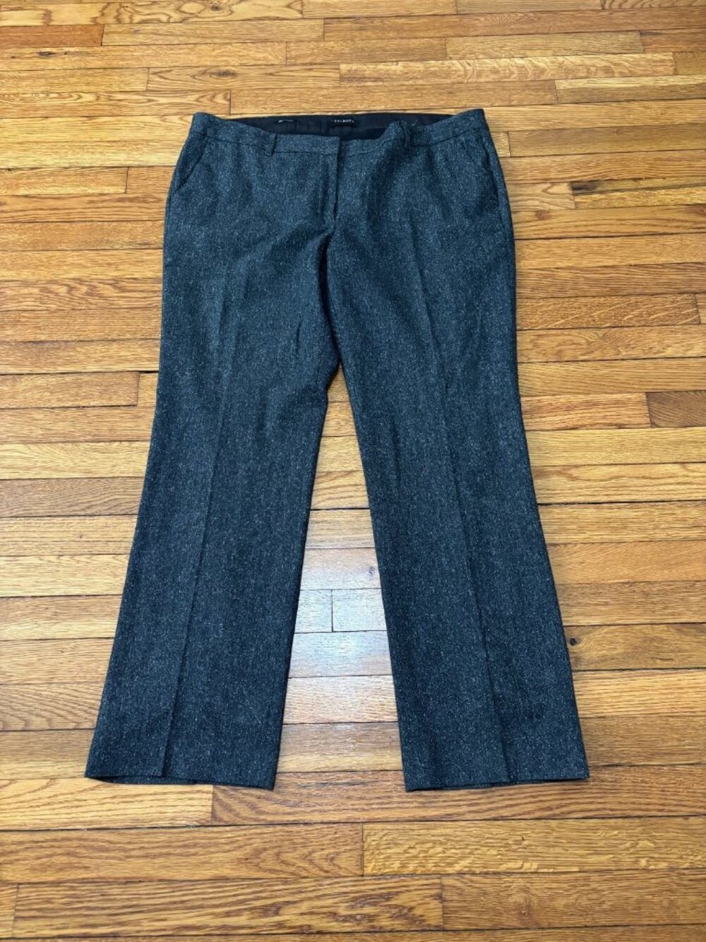 Talbots Womens Windsor Dress Pants Plus Sz 18W Gray Bootcut Trousers Career
